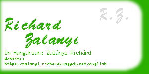 richard zalanyi business card